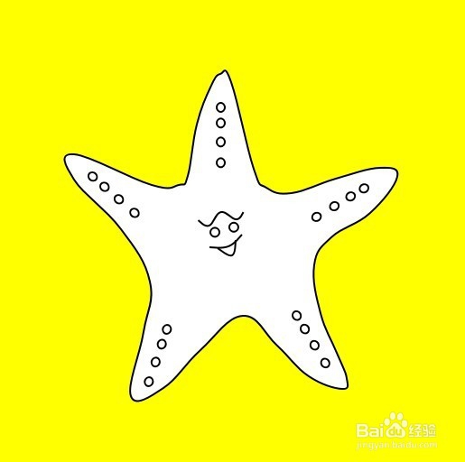 画海星的简笔画