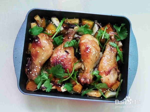 南瓜烤鸡腿的做法教程