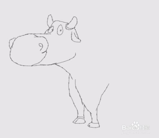 简笔画奶牛是怎么画的