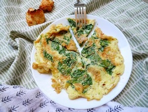 健康养生佳品菠菜鸡蛋饼的做法