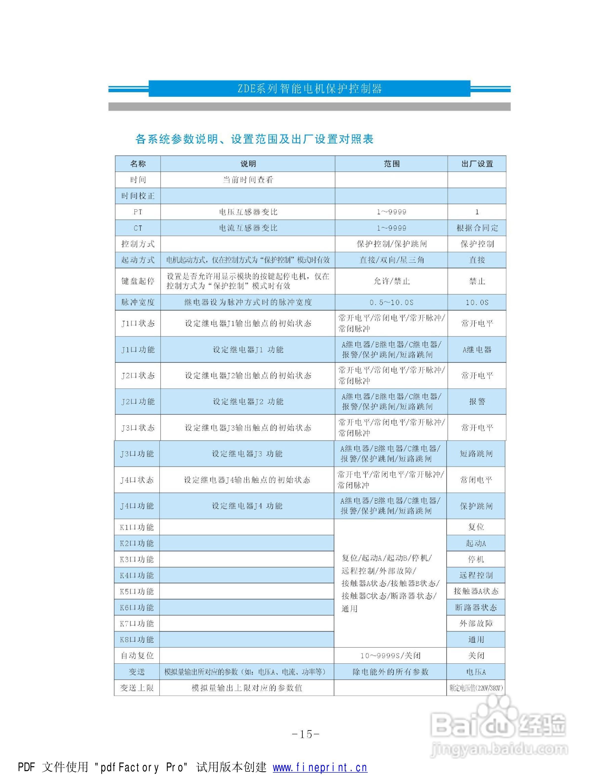 ZDE智能电机保护控制器说明书:[2]