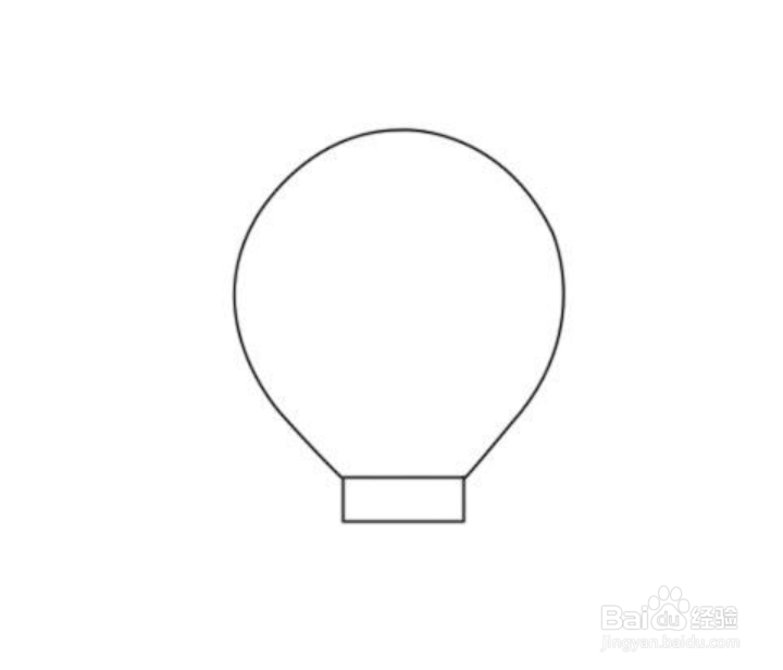 如何画灯泡简笔画