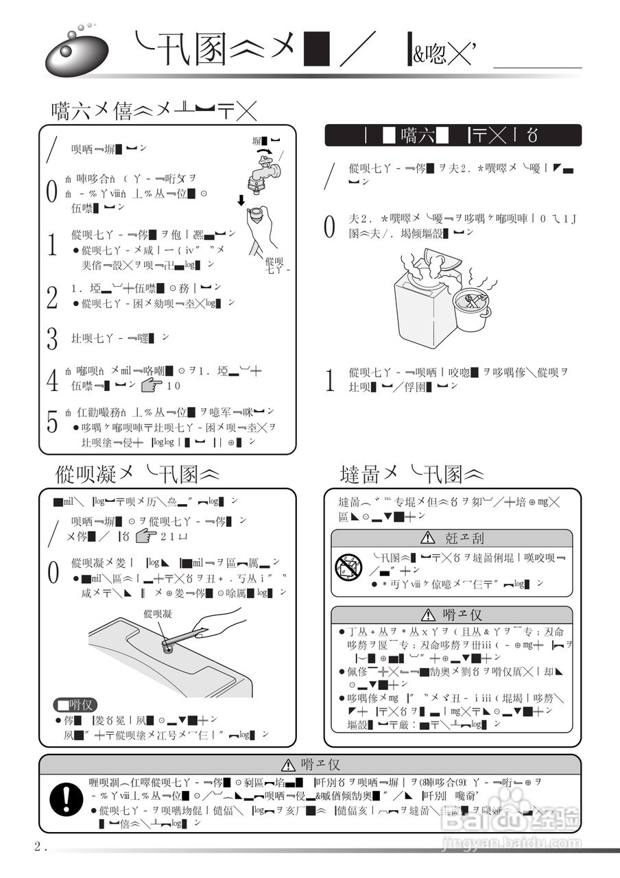 HITACHI NW-5FR型洗衣机使用说明书:[4]