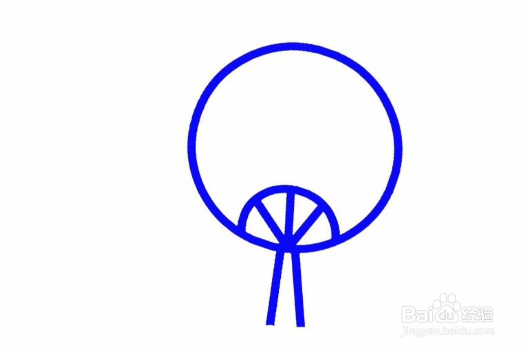 简笔画扇子怎么画?