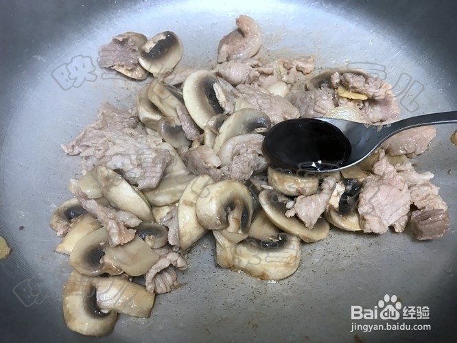 #过年#蚝油白菇炒肉片