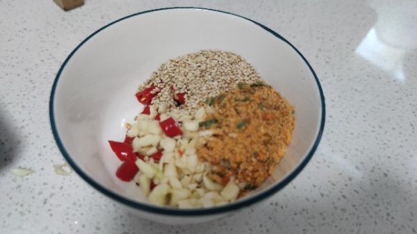 空气炸锅老豆腐蘸酱