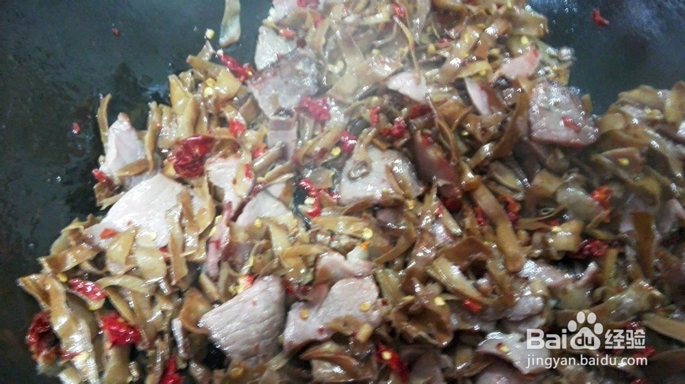 家常菜＆扁豆干炒腊肉的做法