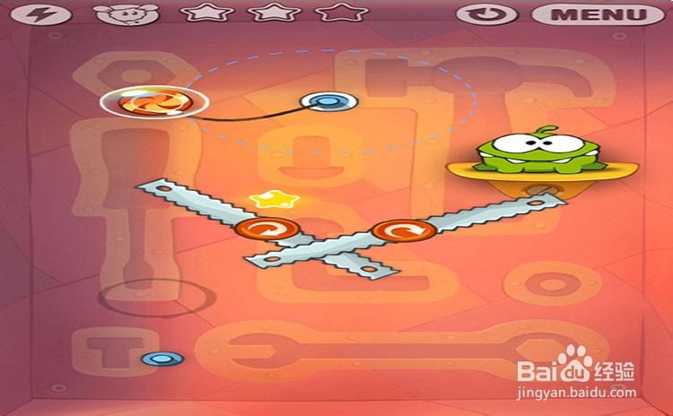 手机游戏割绳子level9-15三星攻略
