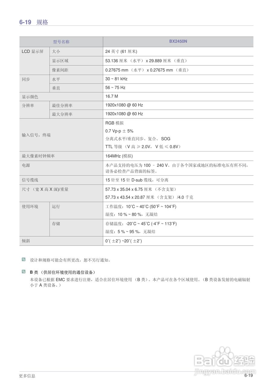 三星BX1950液晶显示器使用说明书:[7]