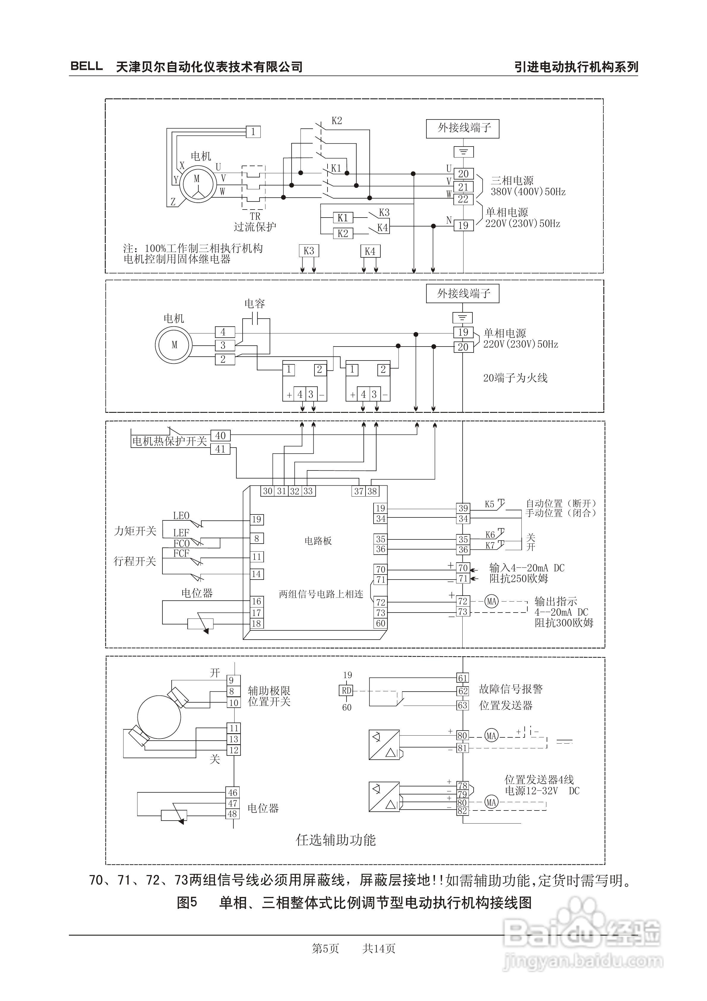 BELL引进法国系列电动执行机构使用说明书:[1]