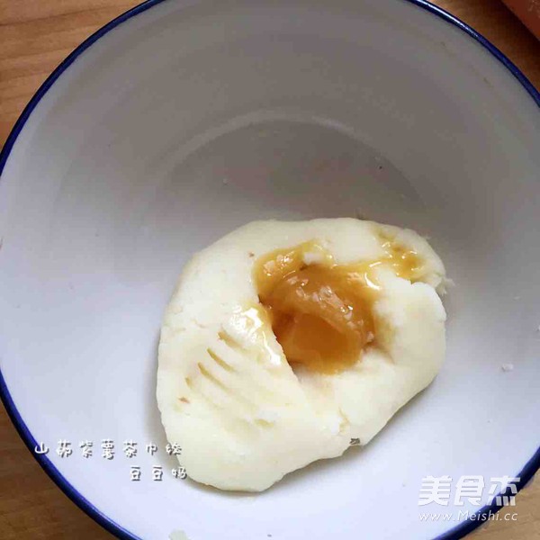 山药紫薯茶巾绞