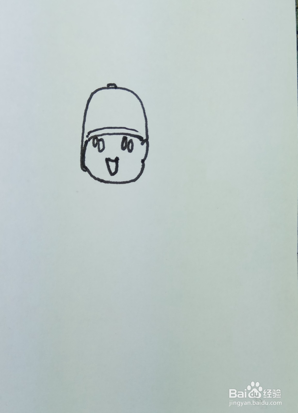 怎样画简笔画小P优优敲大鼓