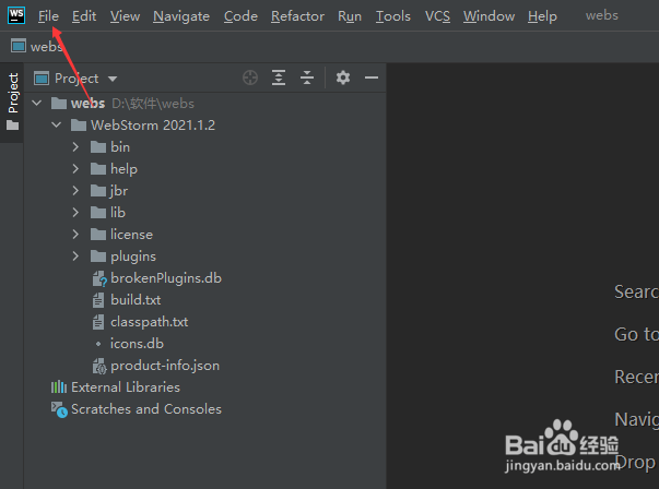 WebStorm怎么设置覆盖文件夹上的默认权限