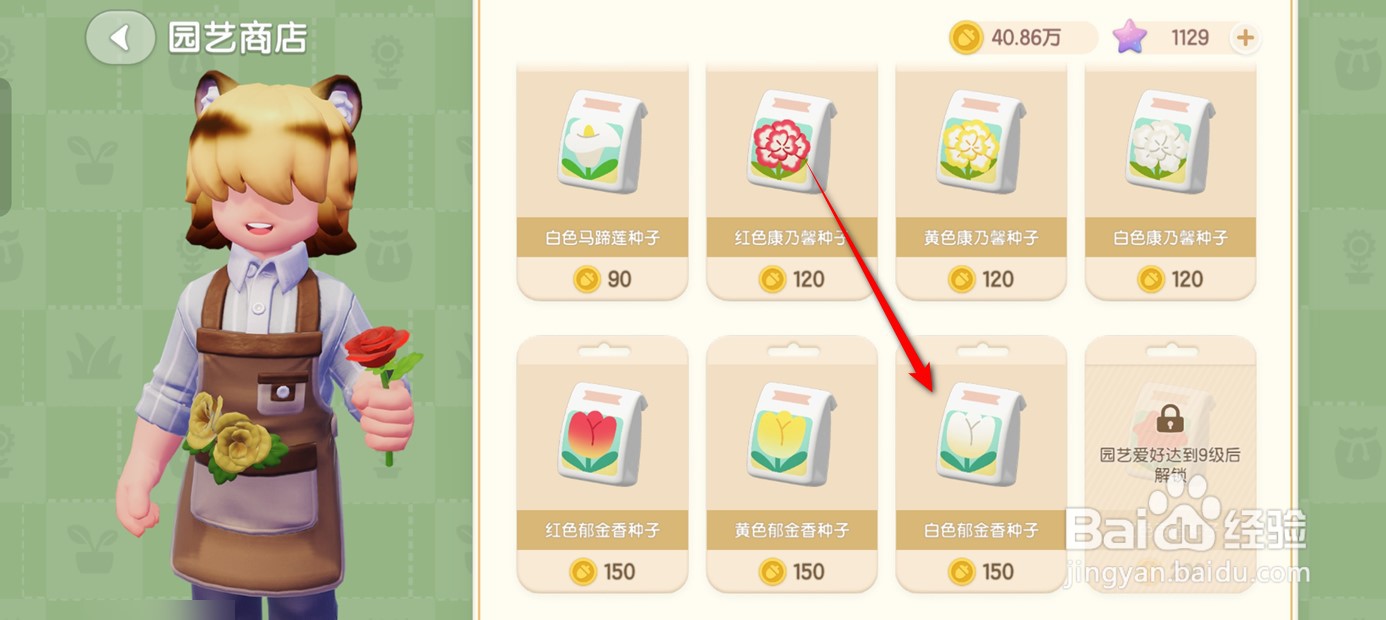 心动小镇白色郁金香种子怎么获得