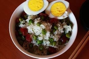 养生食补豌豆饭(简易版)的做法