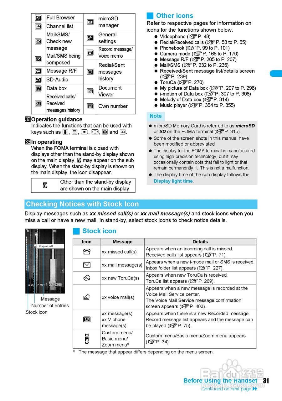 DoCoMo SH904i移动电话说明书:[4]