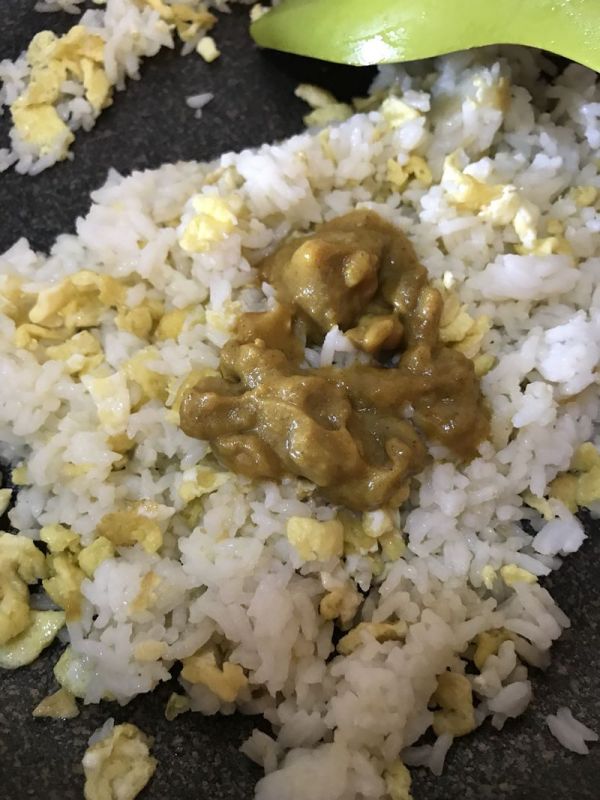 秋葵蛤蜊咖喱炒饭#Lady咖喱#