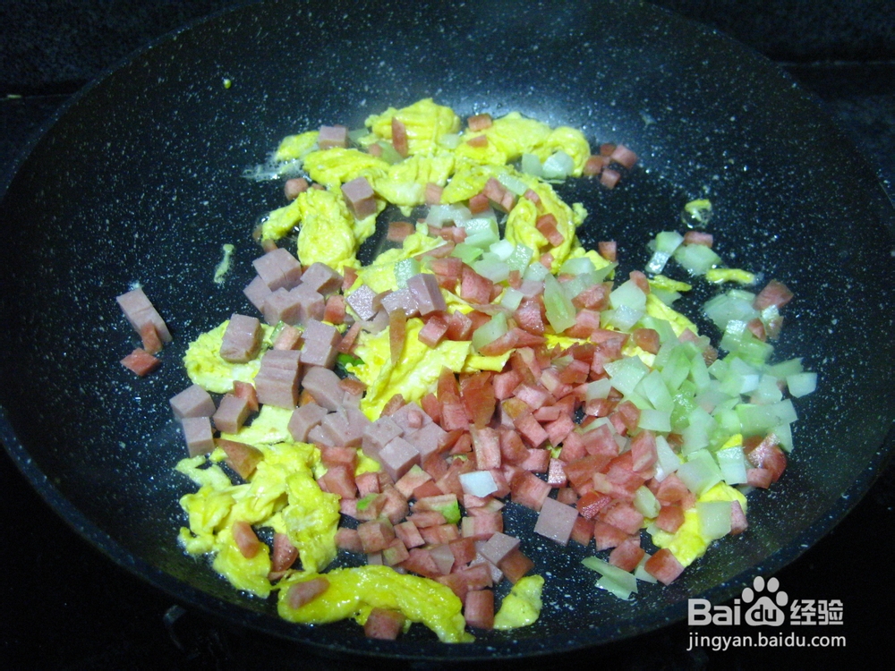 简单易学杂蔬蛋炒饭