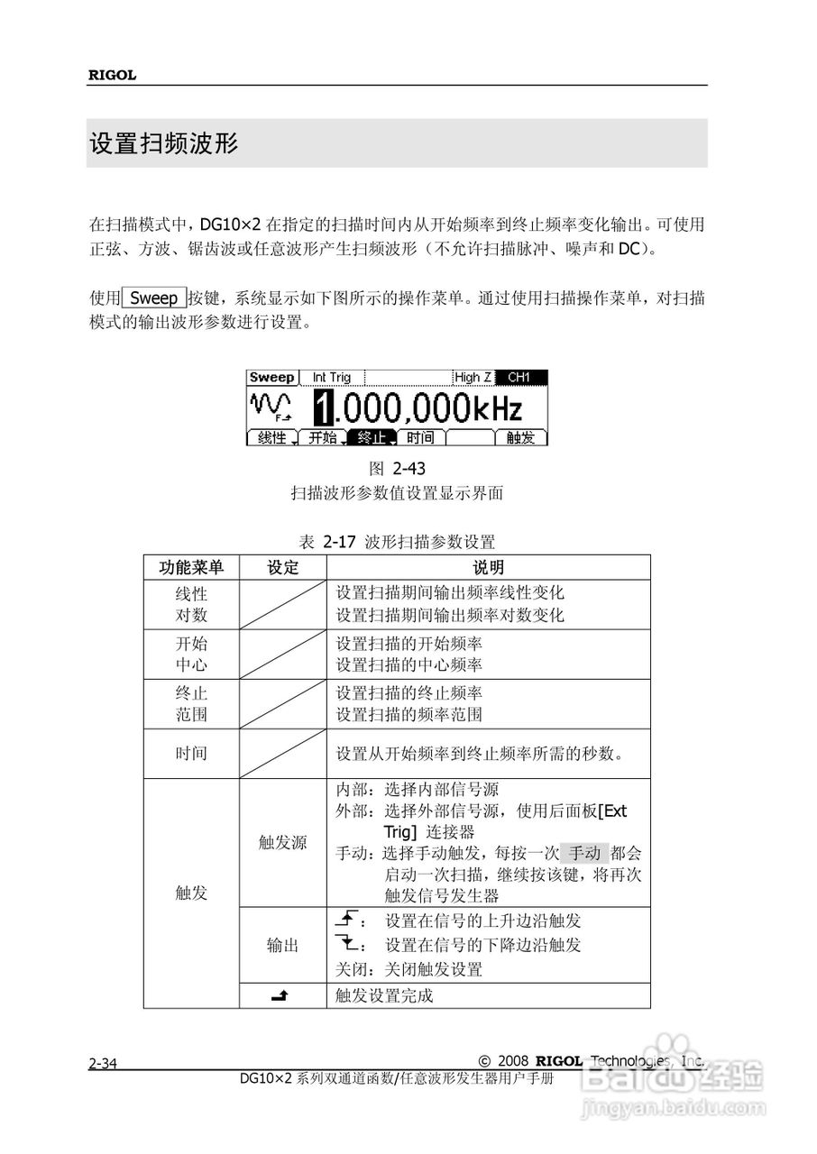 DG1012函数/任意波形发生器使用说明书:[6]