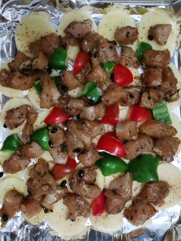 柠檬彩椒土豆鸡胸粒