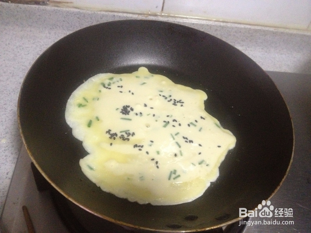 10分钟快手早餐 香葱蛋饼的做法