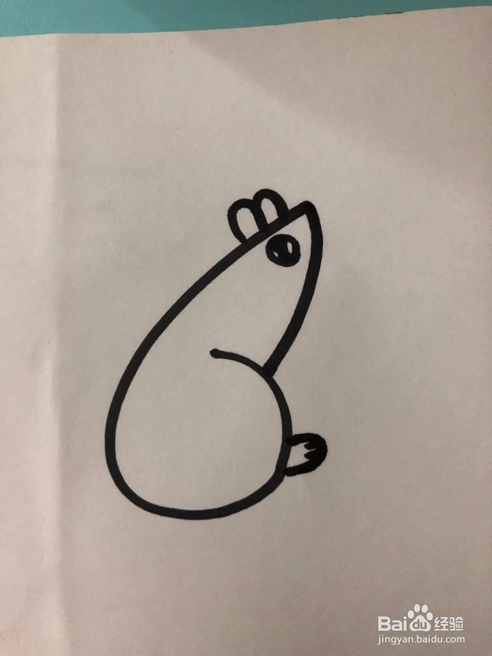 怎么画老鼠简单;老鼠简笔画怎么画