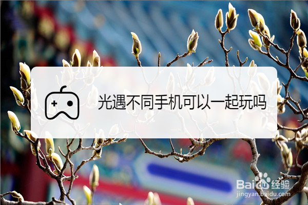 光遇不同手机可以一起玩吗