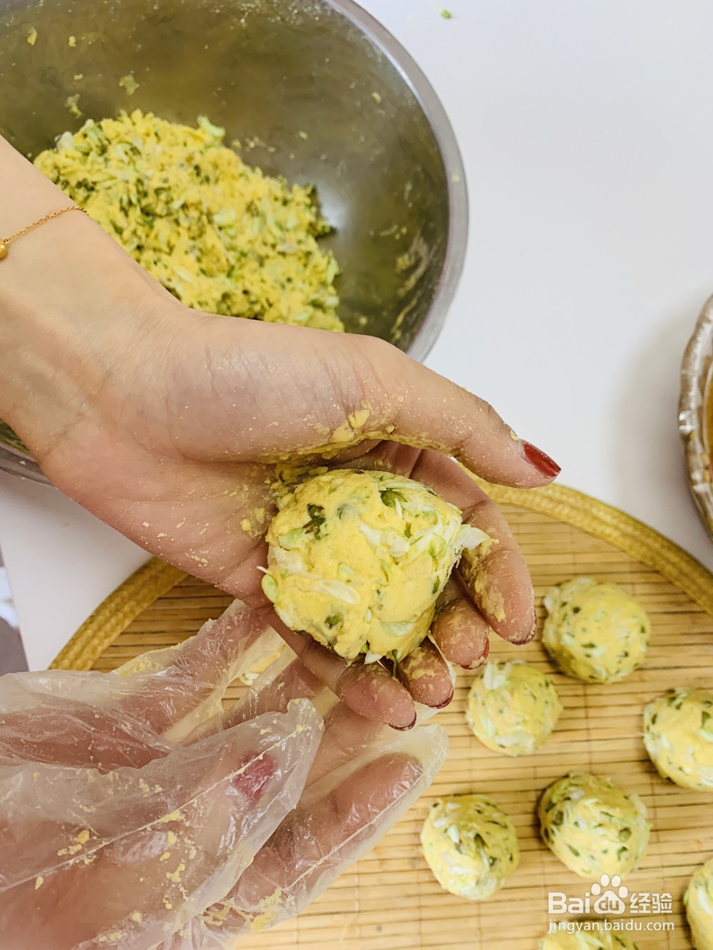 好吃不腻的槐花窝窝头油