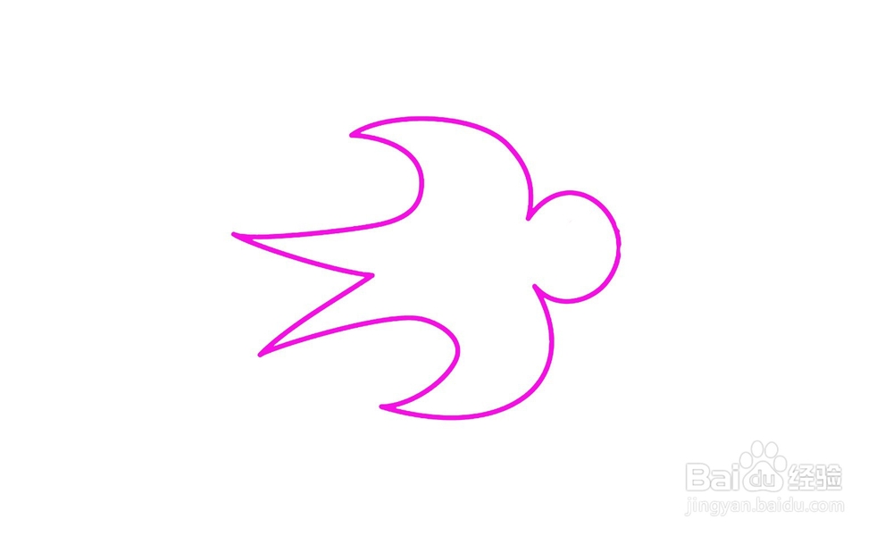 怎样画出一只燕子简笔画?