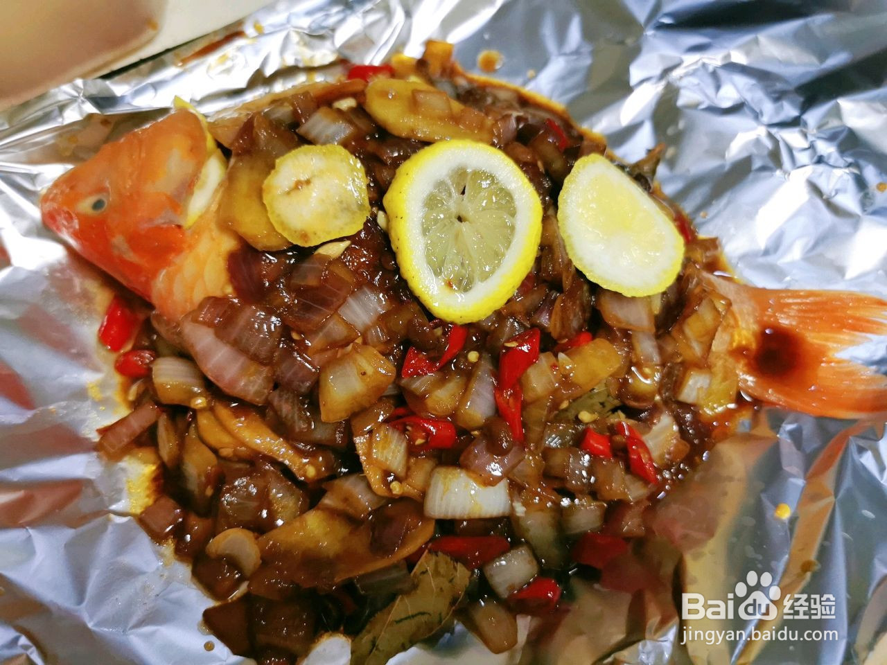 孜然柠檬烤鱼的做法