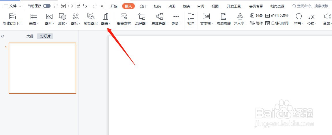 PPT文件如何插入图表?