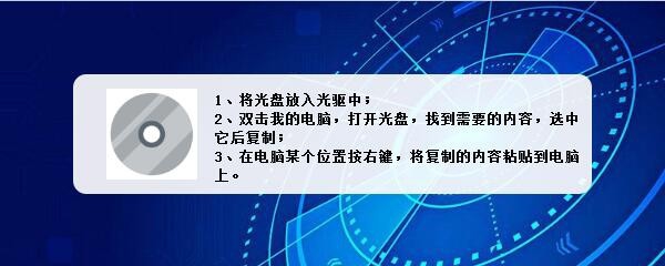 光盘内容如何复制到电脑