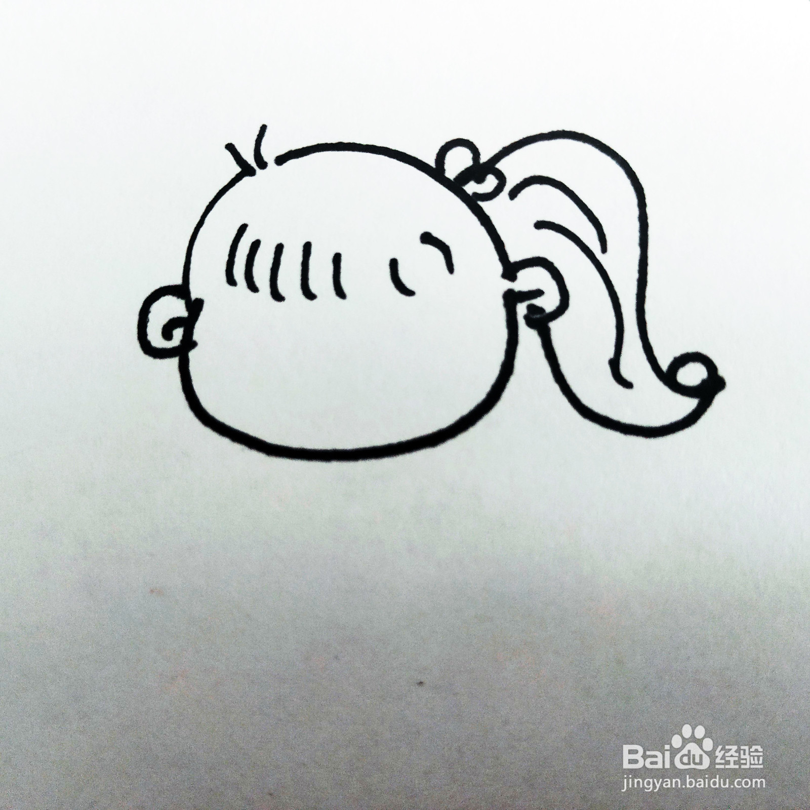 我们如何来画卡通漂亮的女孩简笔画呢
