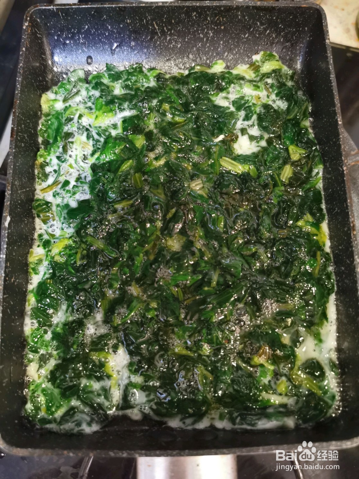 芹菜叶子鸡蛋卷的做法