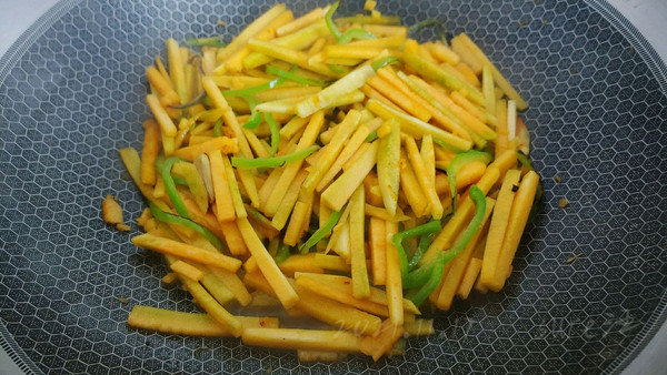 椒蒜生炒南瓜条