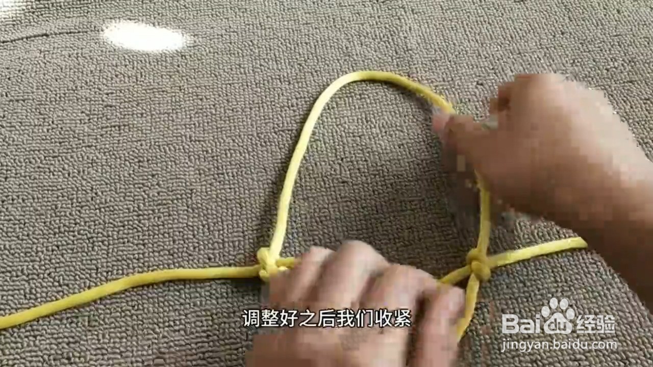 如何打单绳牛龙头结？