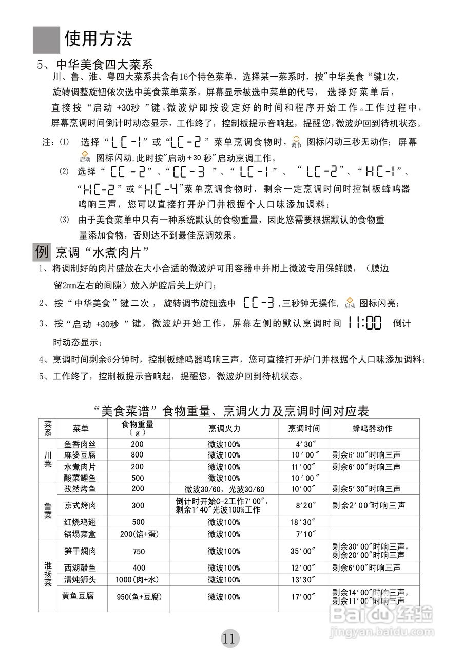 海尔MYC-2070EGZ微波炉使用说明书:[1]
