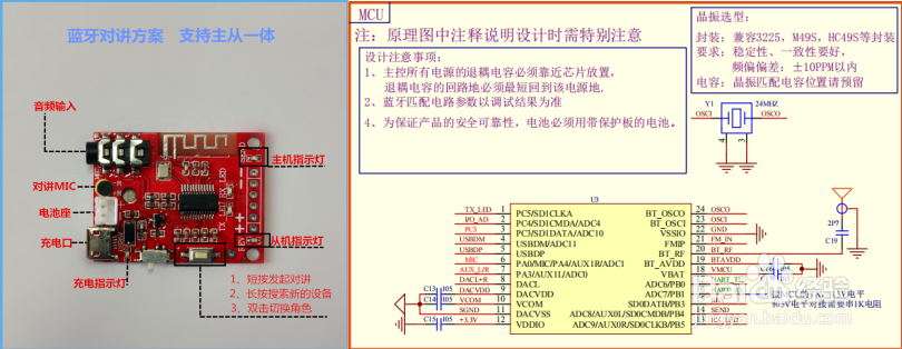 主流蓝牙对讲无线音频发射芯片模块方案对比分析
