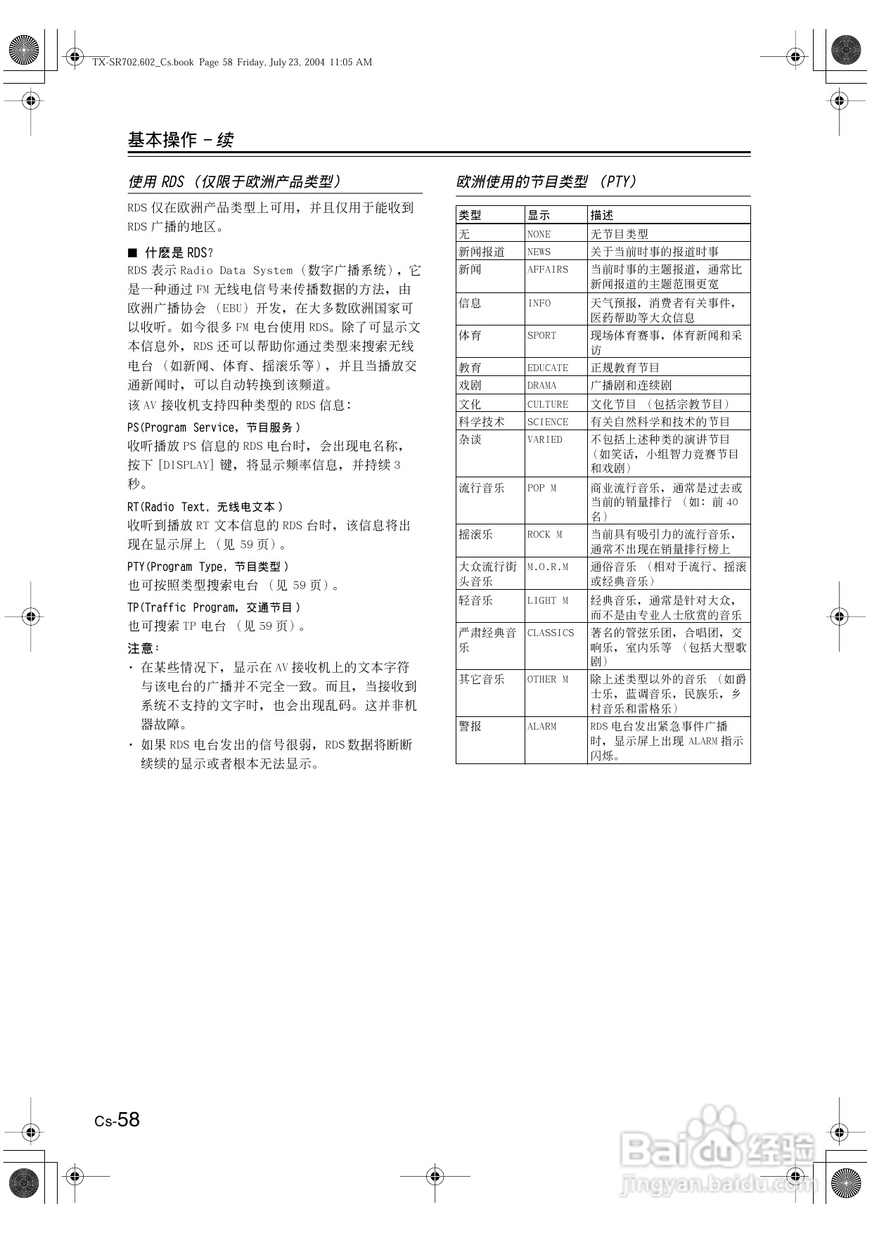 安桥AV接收机TX-SR8260型使用说明书:[3]