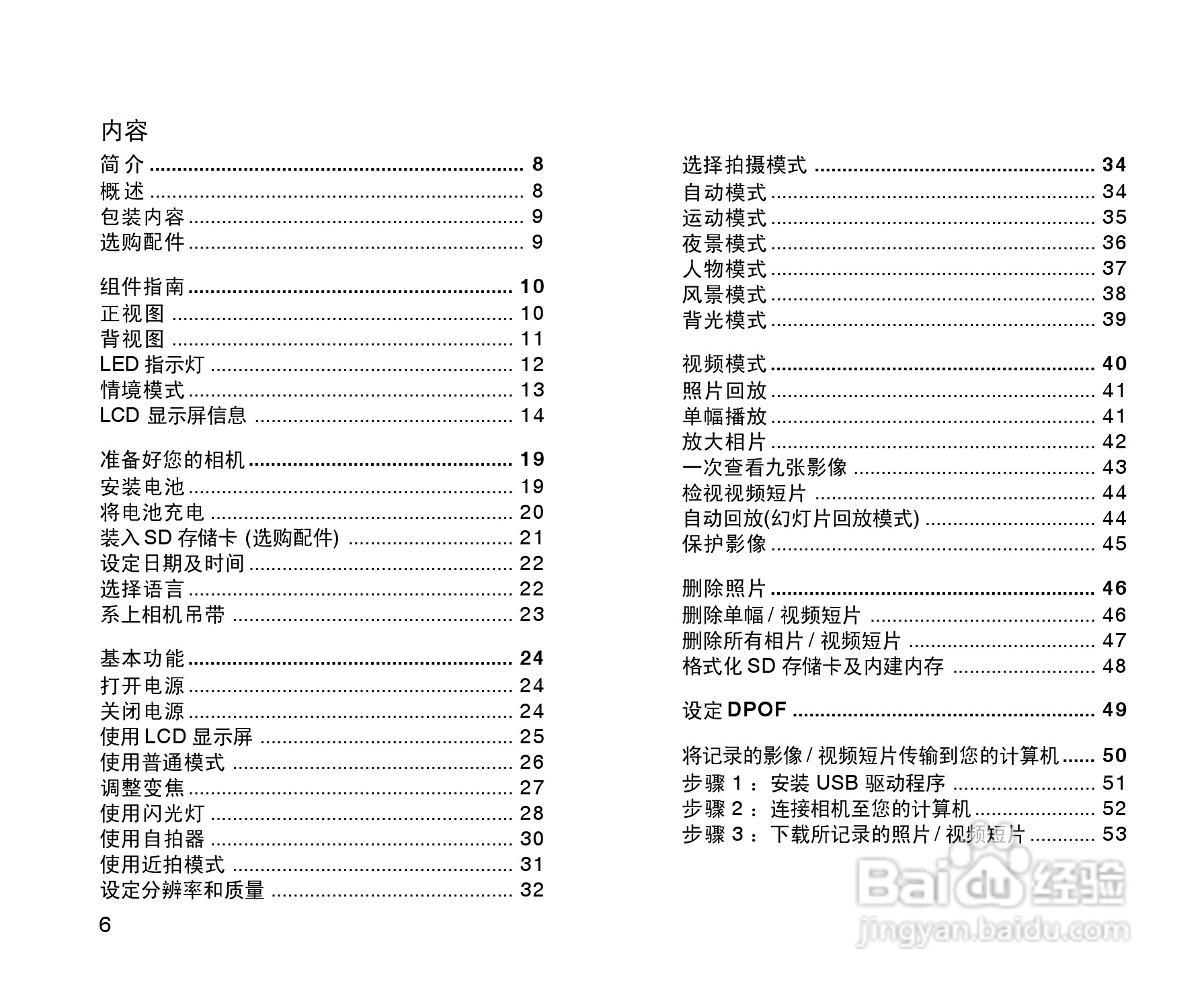 拍得丽SL-55型数码相机使用说明书:[1]