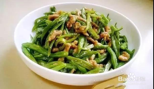 家常豆角炒肉