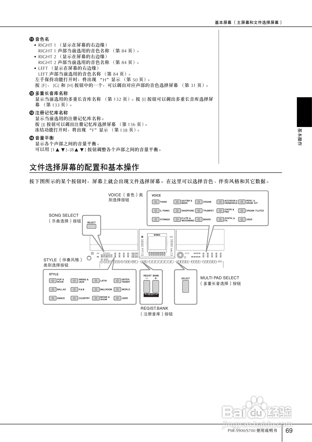 雅马哈PSR-S700电子琴使用说明书:[4]