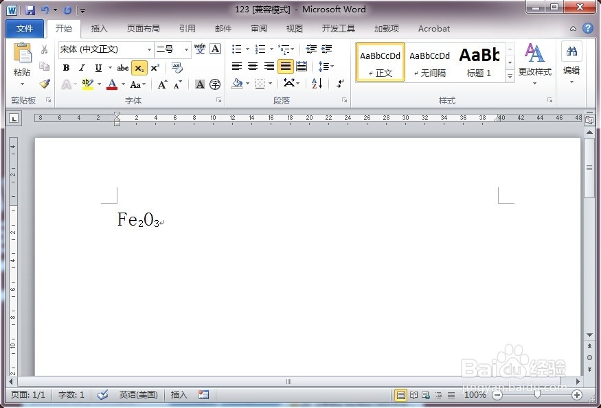 WORD技巧：[1]上下标