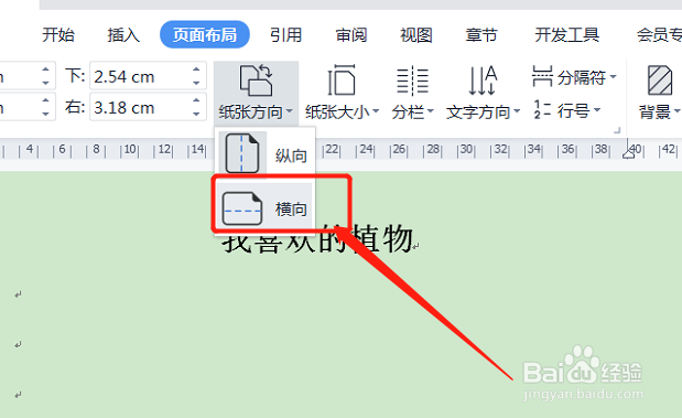 文档怎么横向排版