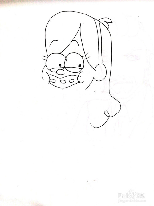 《怪诞小镇》系列之梅宝·派恩斯简笔画