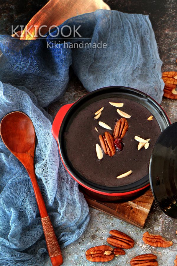 碧根果黑芝麻黑米糊