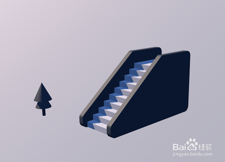 C4D 如何建立阶梯模型