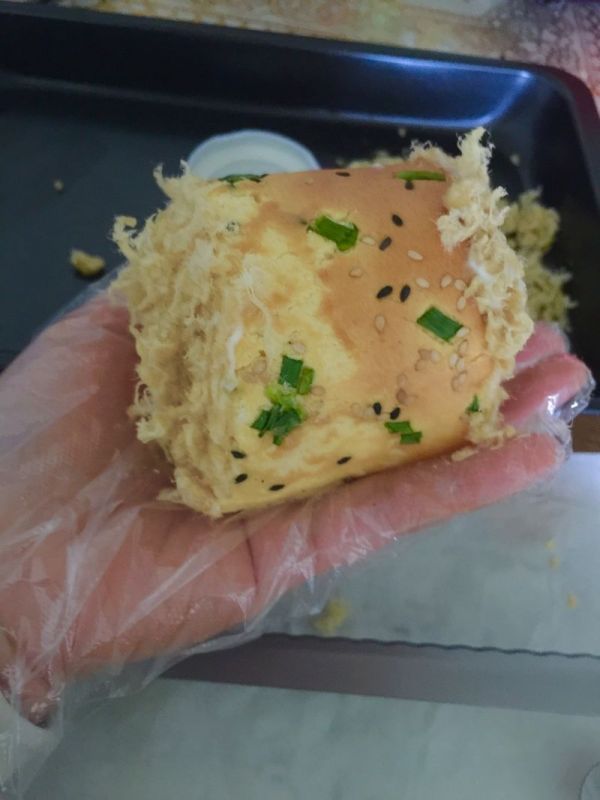 葱香肉松蛋糕卷