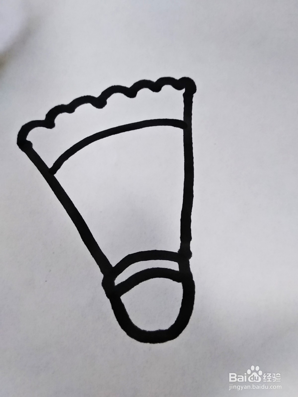 羽毛球的简笔画怎么画