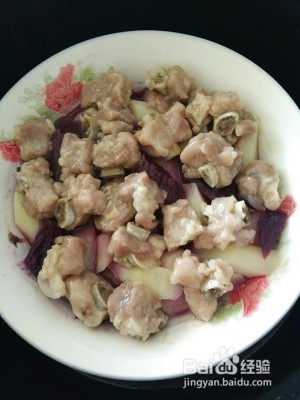 山药紫薯蒸排骨